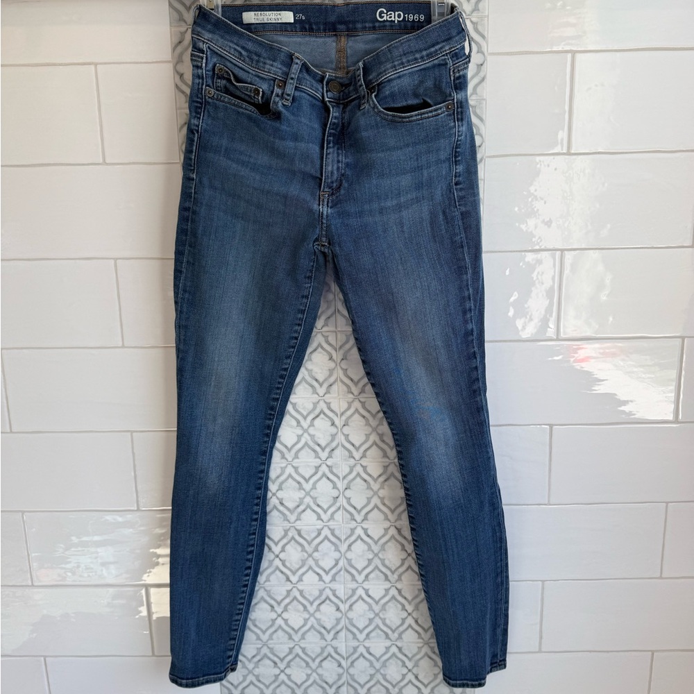 GAP Women's Denim Skinny Jeans in Classic Blue